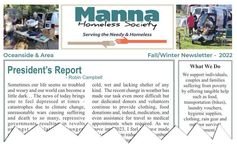 Manna Winter Newsletter